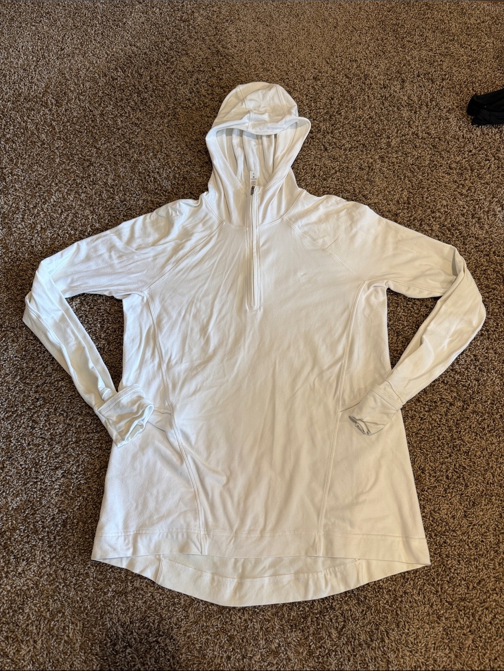lululemon athletica White Lightweight Hooded Pullover
